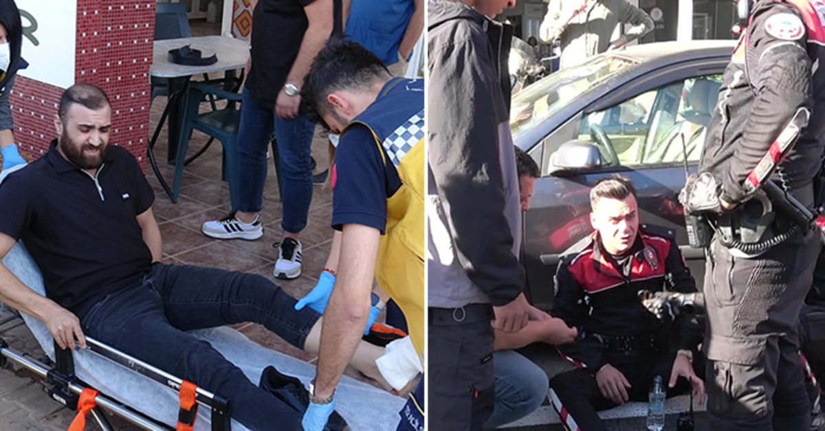 Kavgayı ayıran kişi vuruldu, olay yerine giden polisler kaza yaptı