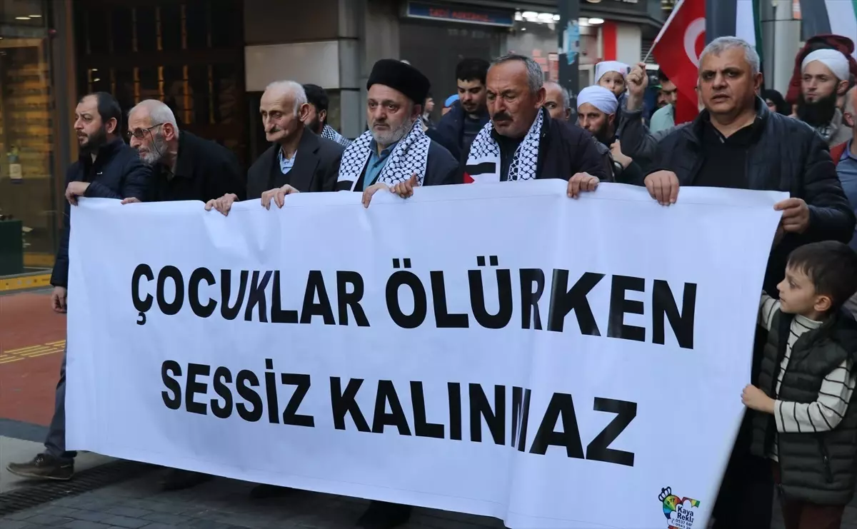 Trabzon’da Filistin’e Destek Yürüyüşü