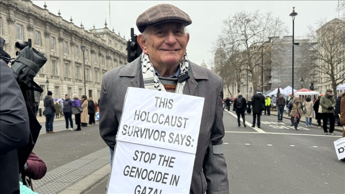 Holokost’tan kurtuldu, İsrail’i protesto etti