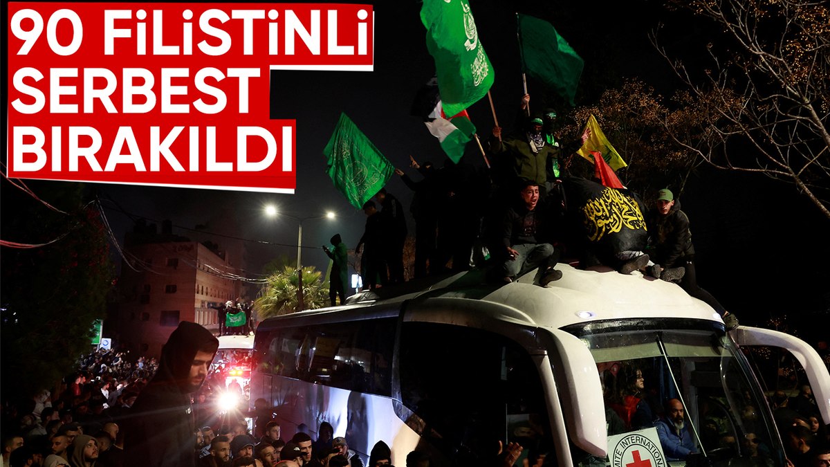 İsrail, 90 Filistinli tutukluyu serbest bıraktı