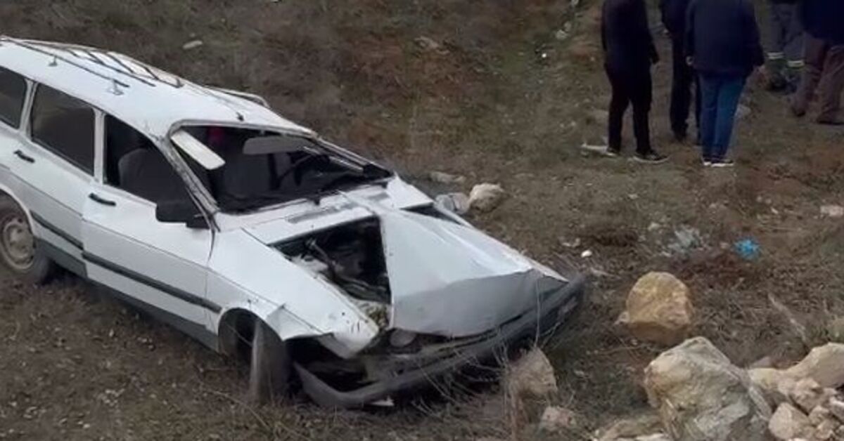 Kastamonu’da takla atan otomobildeki çift yaralandı